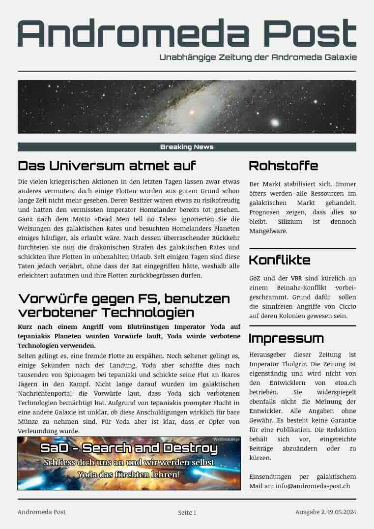 Titelblatt Ausgabe 2