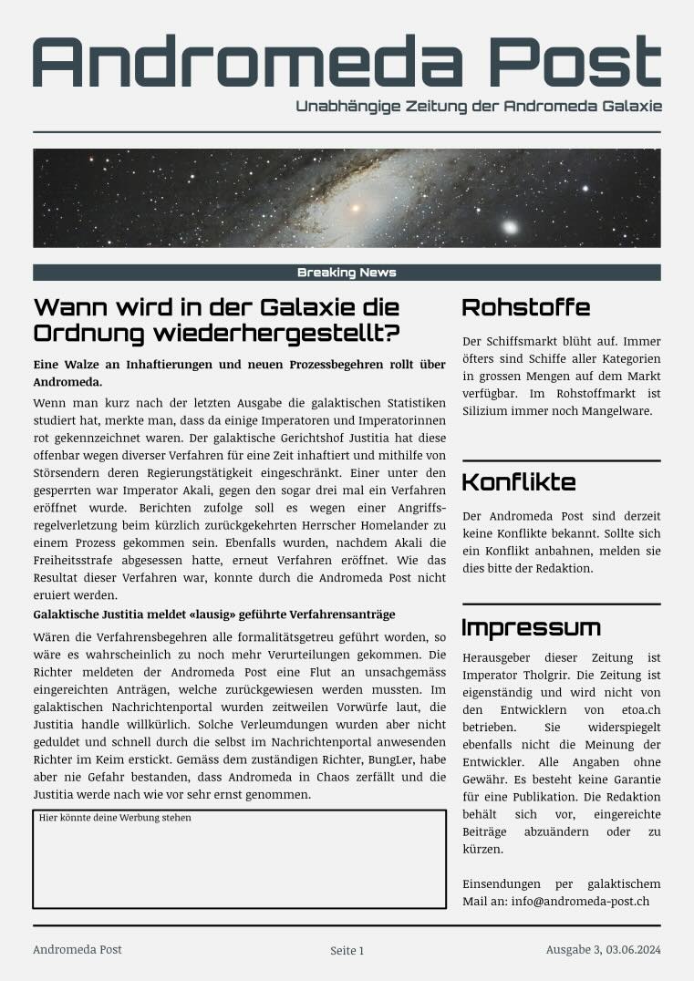 Titelblatt Ausgabe 3