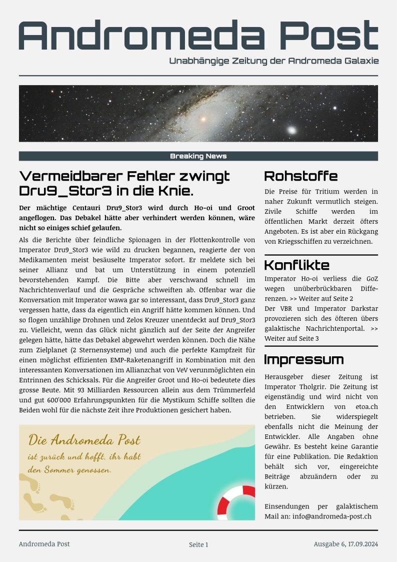 Titelblatt Ausgabe 6