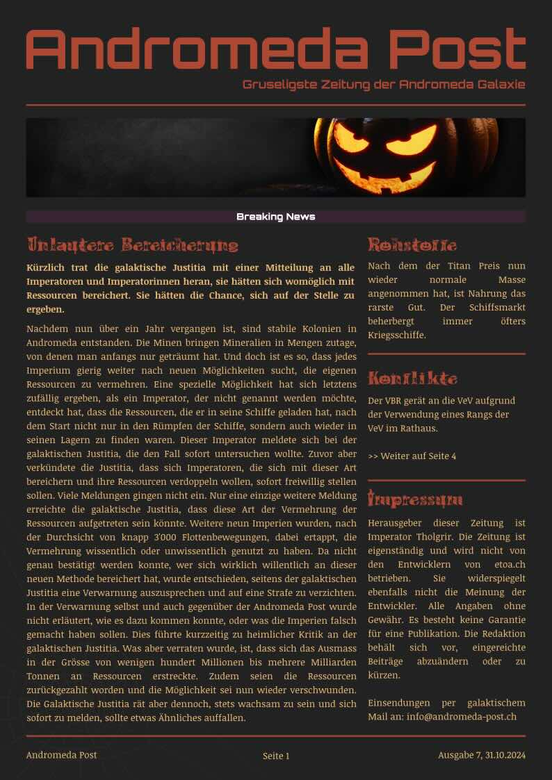 Titelblatt Ausgabe 7